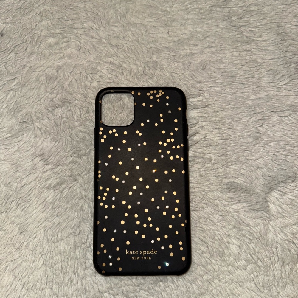 Kate Spade Black and Gold Phone Case